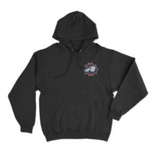 Athletic Badge Hoodie Black