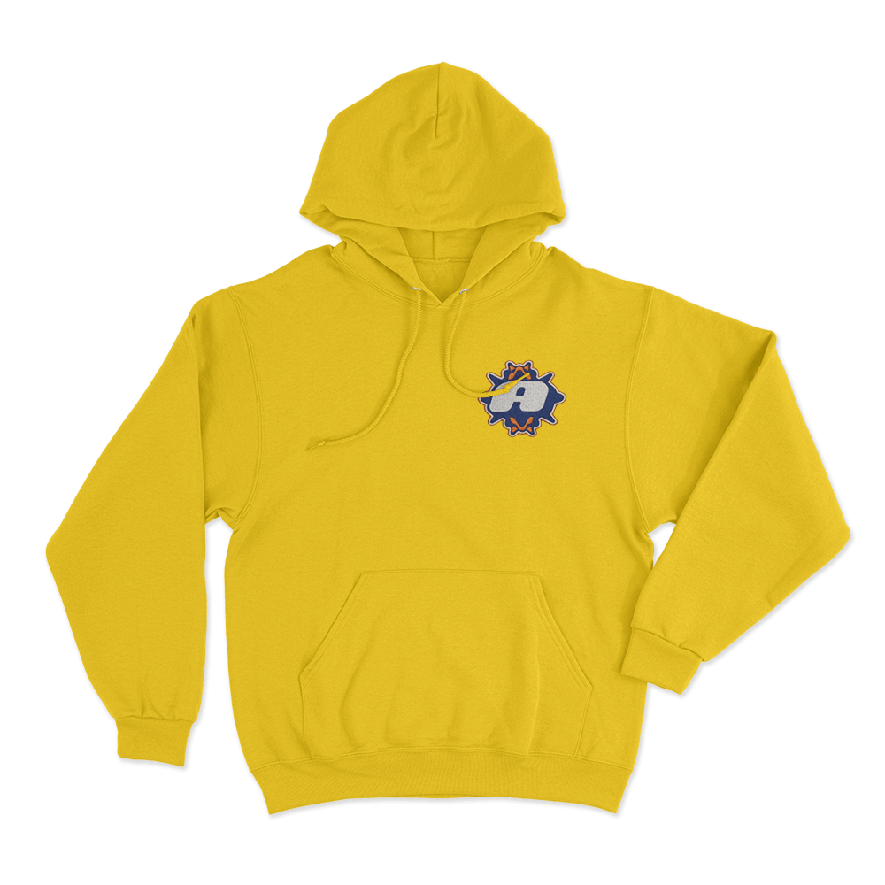 Athletic Badge Hoodie Yellow Athletic Badge Hoodie Yellow
