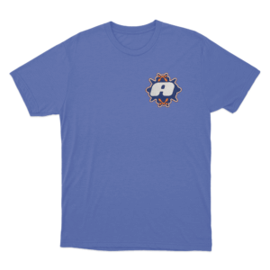 Athletic Badge T Shirt Blue