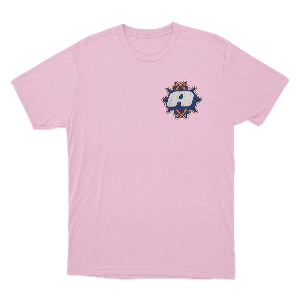 Athletic Badge T Shirt Pink Athletic Badge T Shirt Pink