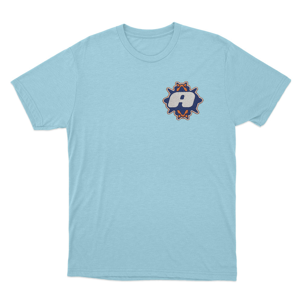 Athletic Badge T Shirt Sky Blue Athletic Badge T Shirt Sky Blue