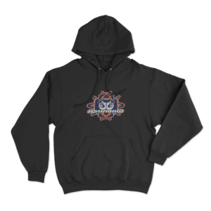 Cartoon Badge Hoodie Black