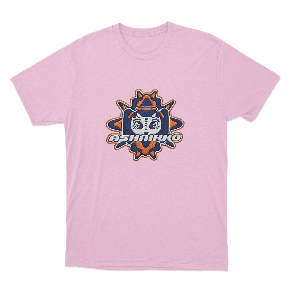 Cartoon Badge T Shirt Pink Cartoon Badge T Shirt Pink