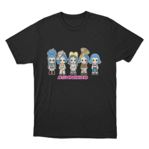 Cartoon Lineup T Shirt Black