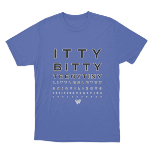 Lyric Typography T Shirt Blue