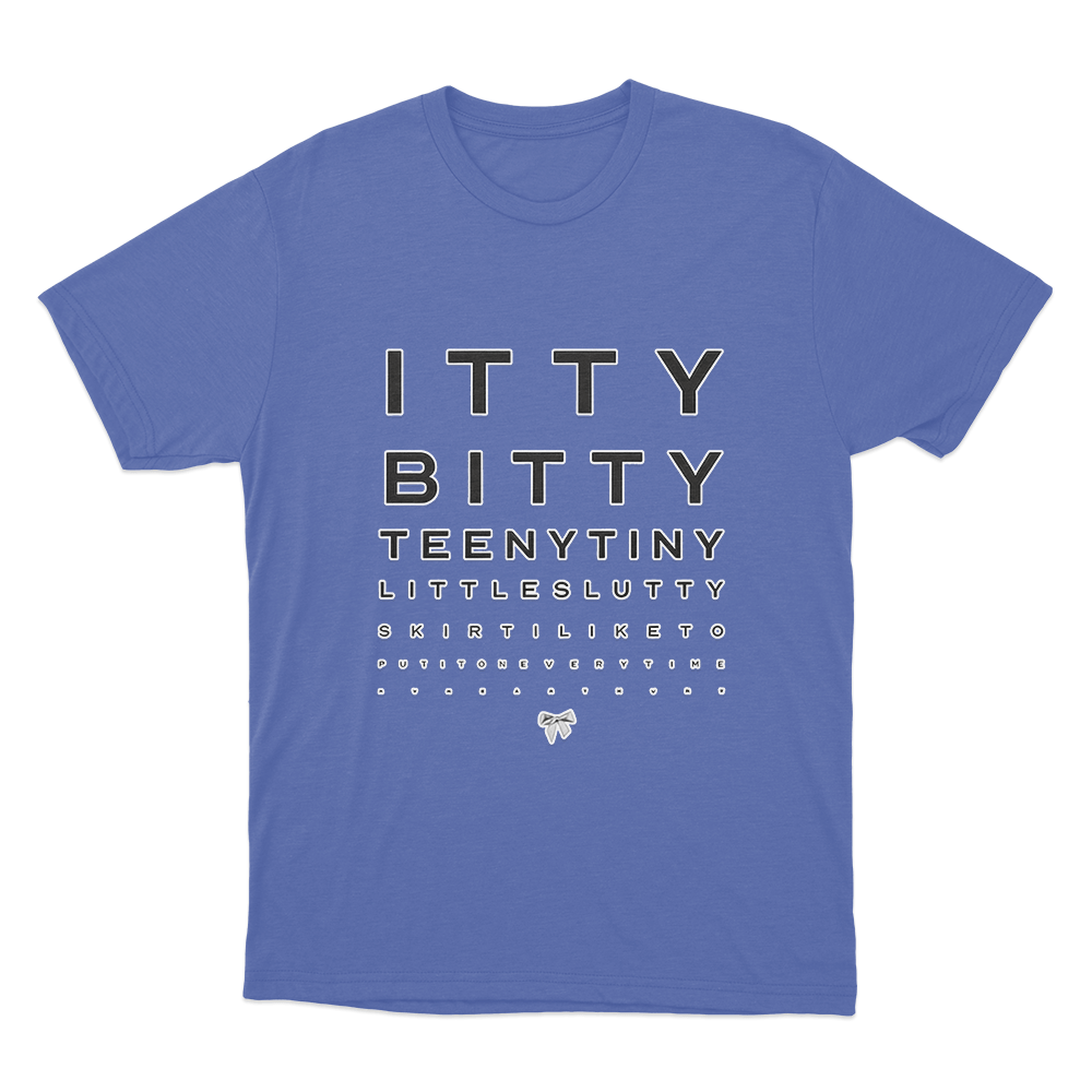 Lyric Typography T Shirt Blue Lyric Typography T Shirt Blue