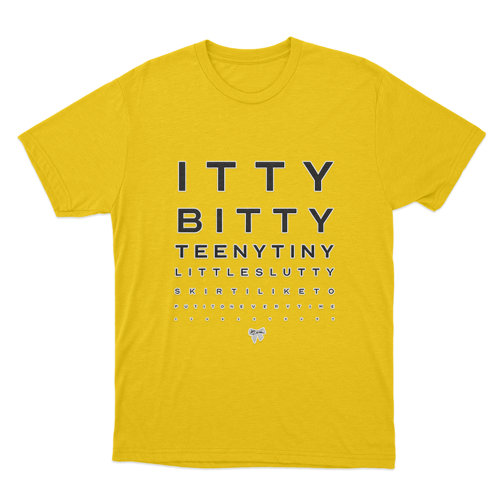 Lyric Typography T Shirt Yellow Lyric Typography T Shirt Yellow