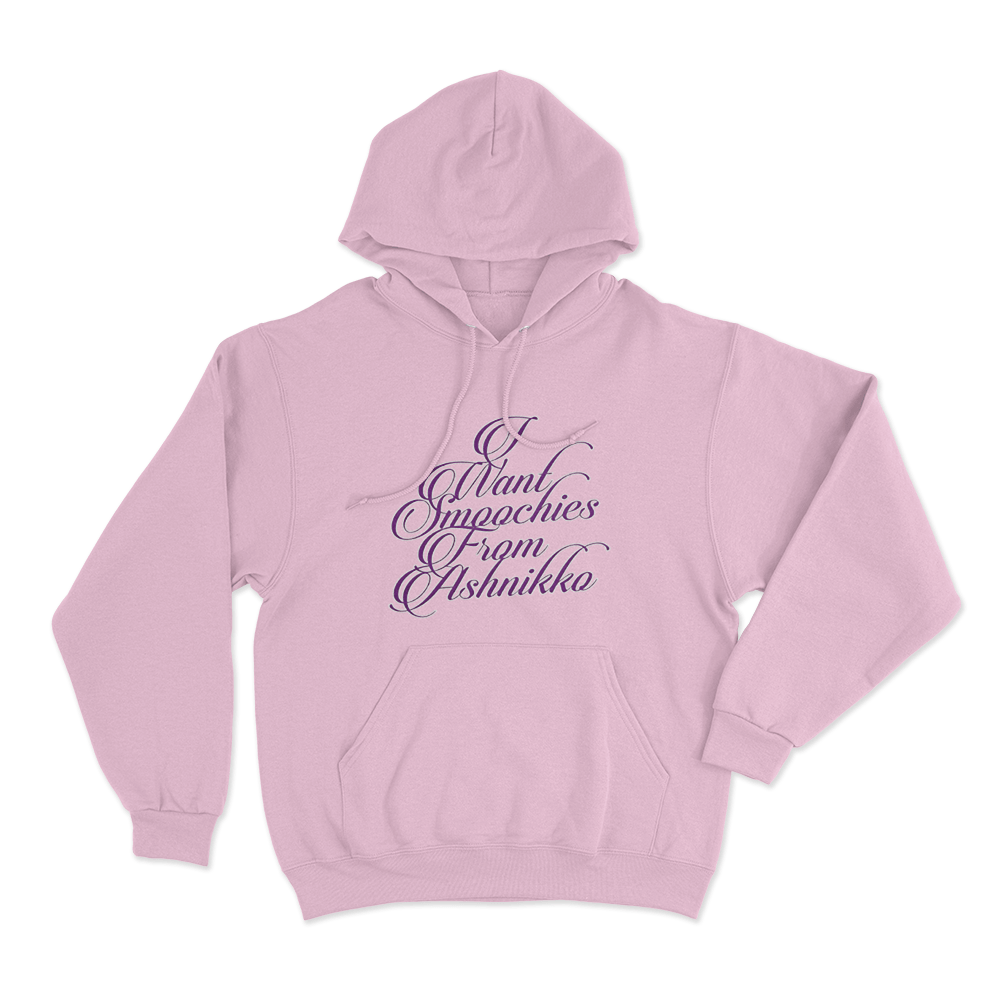 Script Text Hoodie Pink Script Text Hoodie Pink