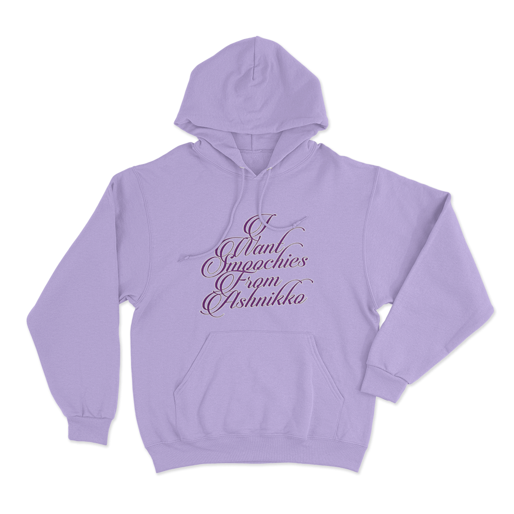 Script Text Hoodie Purple Script Text Hoodie Purple