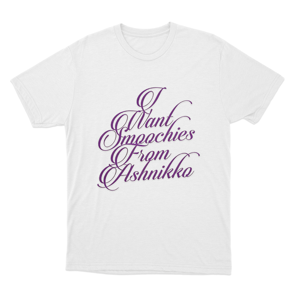 Script Text T Shirt White Script Text T Shirt White