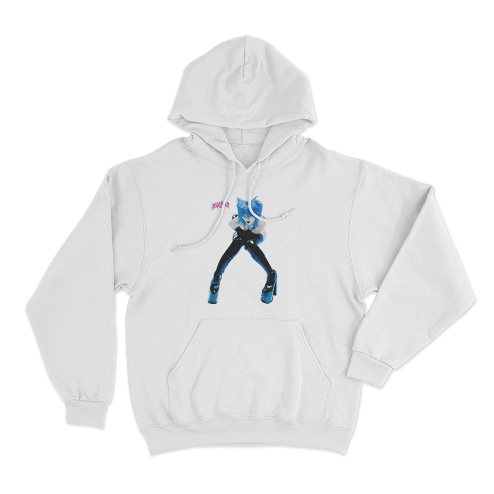 Stage Figure Hoodie White Stage Figure Hoodie White