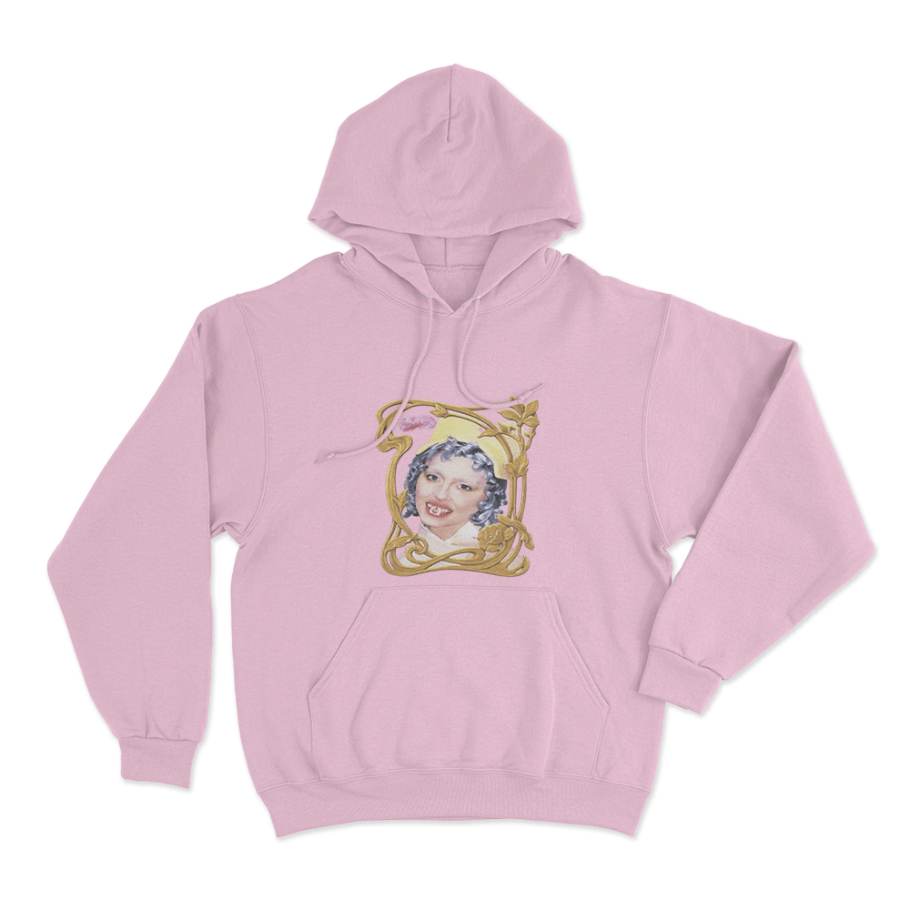 Vintage Portrait Hoodie Pink Vintage Portrait Hoodie Pink