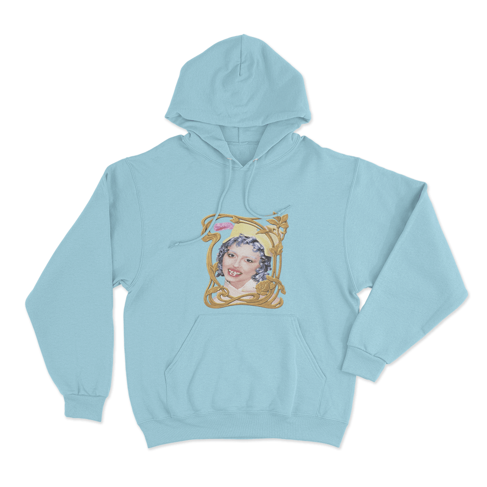 Vintage Portrait Hoodie Sky Blue Vintage Portrait Hoodie Sky Blue