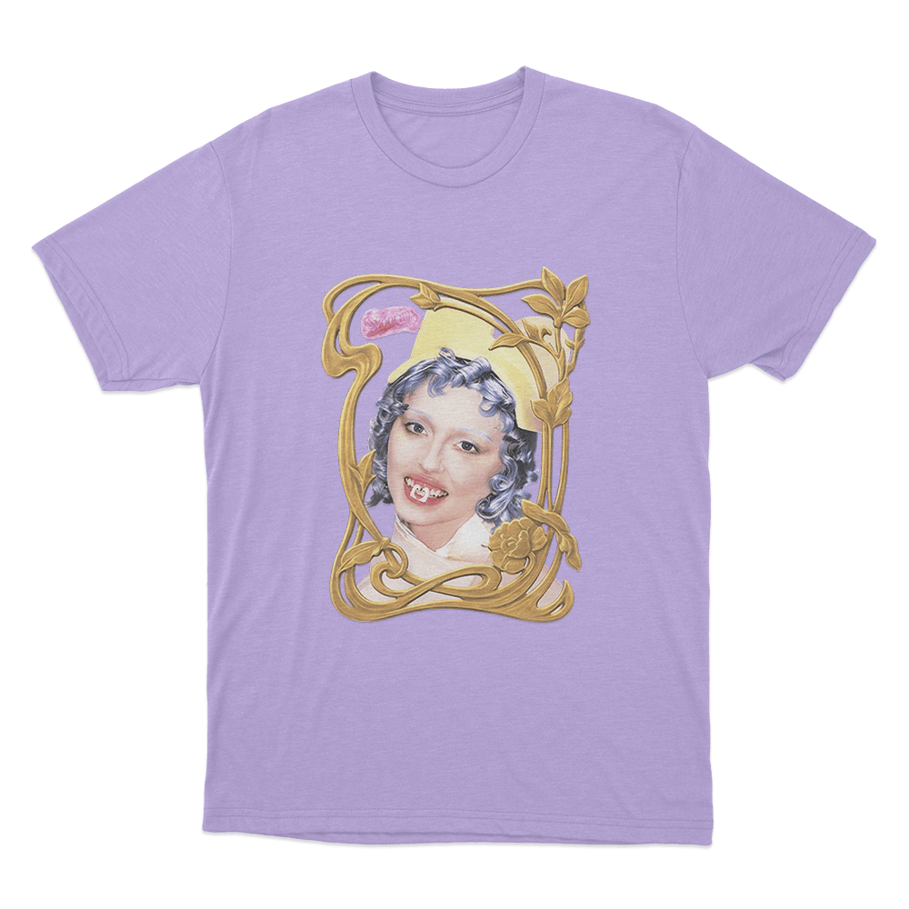 Vintage Portrait T Shirt Purple Vintage Portrait T Shirt Purple