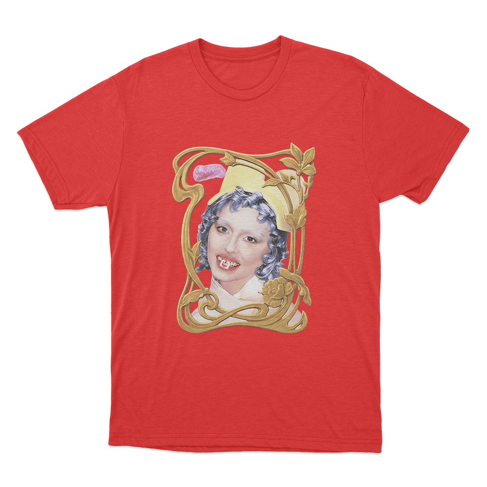 Vintage Portrait T Shirt Red Vintage Portrait T Shirt Red